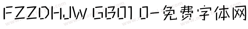 FZZDHJW GB01 0字体转换